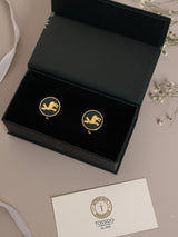 Green Stag Cufflinks - TOSSIDO