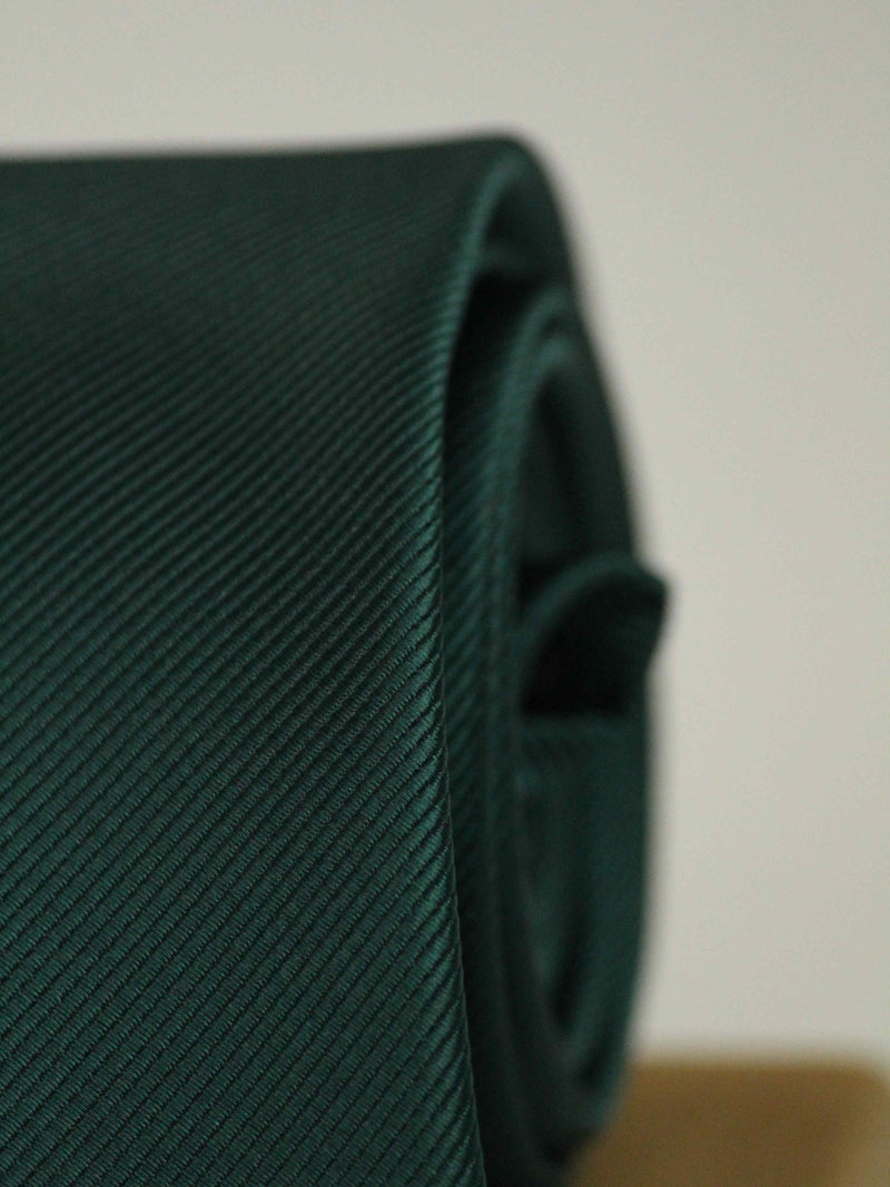 Dark Green Solid Necktie