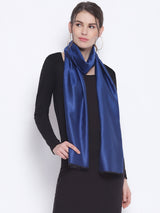 Midnight Azure Reversible Modal Silk Stole