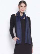 Midnight Azure Reversible Modal Silk Stole