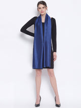 Midnight Azure Reversible Modal Silk Stole