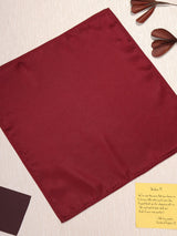 Maroon Solid Pocket Square
