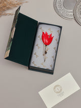 Red Tulip Brooch