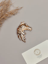 Orange Horse Brooch