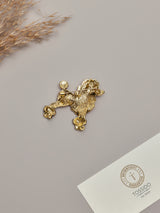 Pink Poodle Brooch