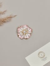 Pink & White Bloom Brooch