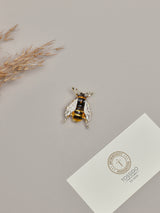 Yellow Bee Brooch