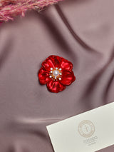 Red Poppy Brooch