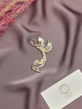 Blue Crane Brooch