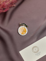 Orange Slice Brooch