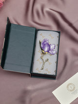 Purple Magnolia Brooch