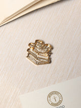 Orange & Blue Book Stack Brooch - TOSSIDO