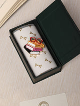 Pink & Red Book Stack Brooch - TOSSIDO