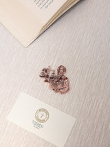 Rose Gold Scholar Scales of Justice Brooch - TOSSIDO