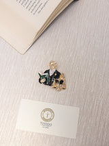 Gold & Black Lawyer Brooch - TOSSIDO