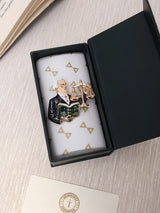 Senior Lawyer with Law Book Brooch - TOSSIDO