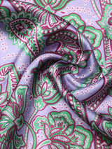 Lavender Paisley Silk Pocket Square