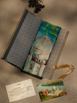 Teal Taj Mahal City Scarf