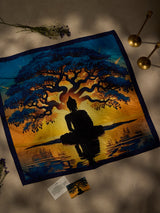 Blue Bodhi Tree City Scarf