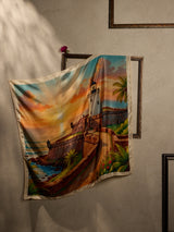 Orange Sea Fort City Scarf