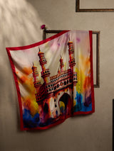 Pink Charminar City Scarf