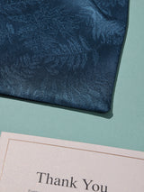 Teal Tonal Floral Woven Cravat & Pocket Square Set - TOSSIDO