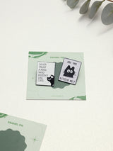 Cat Lover Quote & Are You Kitten Me Enamel Pin Set of 2
