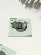 Spaghetti Cat & Smile Toothpaste Enamel Pin Set of 2