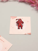 Clawed Red Devil Enamel Pin
