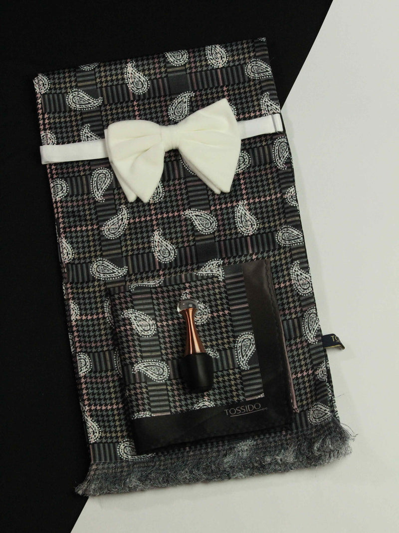 "Silk Bliss: Men's Silk Accessories Gift-Box for Pure Luxury"