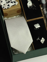 "Silk Bliss: Men's Silk Accessories Gift-Box for Pure Luxury"