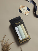 Multicolor Solid Handkerchief Set – Pack of 3