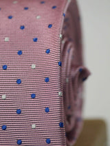 Pink Dot Woven Necktie
