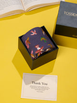Purple Songbird Socks