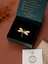 Gold Dragonfly Adjustable Ring