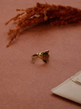 Gold Fish Wrap Adjustable Ring