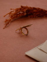 Gold Swallow Bird Adjustable Ring