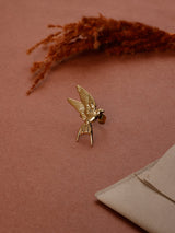Gold Swallow Bird Adjustable Ring