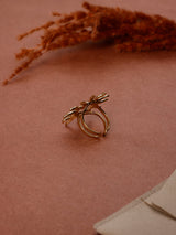 Gold Spiral Sun Adjustable Ring
