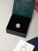 Silver Spiral Dome Adjustable Ring