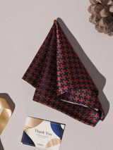 Red & Navy Houndstooth Performance Silk™ Pocket Square