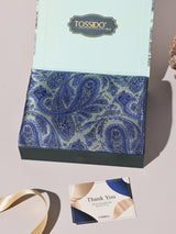 Blue & Sage Paisley Performance Silk™ Pocket Square