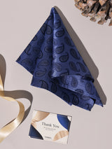 Blue Paisley Performance Silk™ Pocket Square