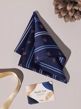 Navy Stripe Performance Silk™ Pocket Square