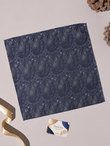 Navy & Grey Paisley Performance Silk™ Pocket Square