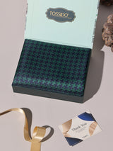 Green & Navy Houndstooth Performance Silk™ Pocket Square
