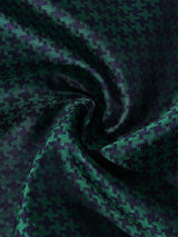 Green & Navy Houndstooth Performance Silk™ Pocket Square