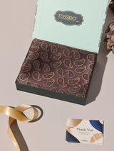 Brown Paisley Performance Silk™ Pocket Square