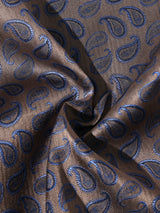 Brown & Blue Paisley Performance Silk™ Pocket Square