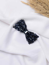 Midnight Onyx Beaded Bowtie